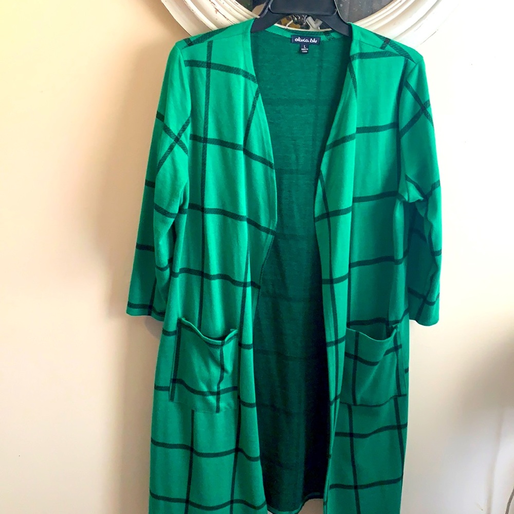 Olivia blue, Green Checkered Duster